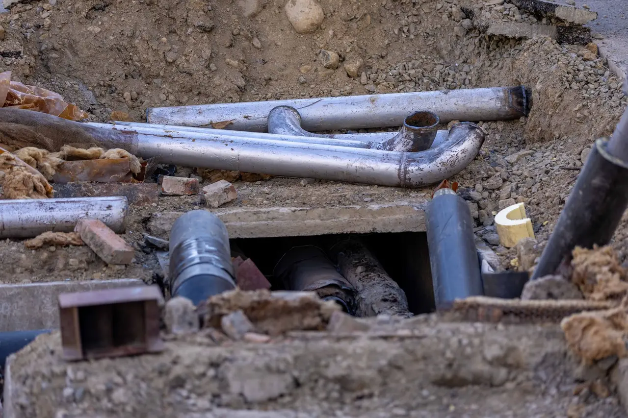Sewer Line Offset Repair